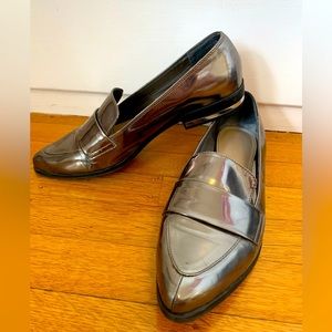 Franco Sarto Metallic Loafers | Sz. 8.5